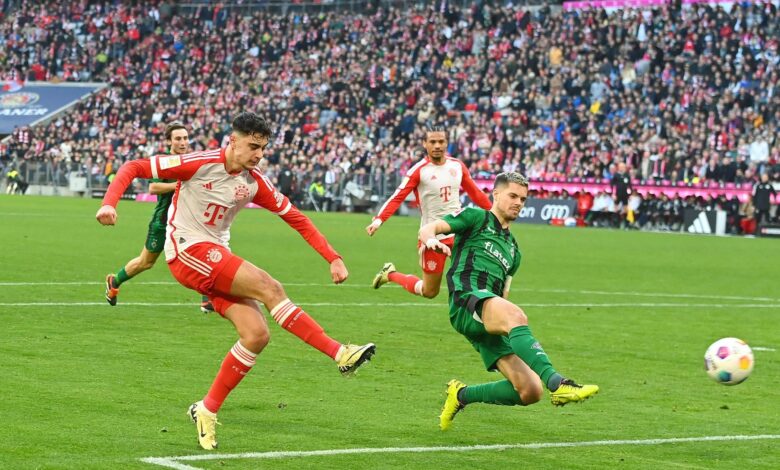 aufstellungen: teilnehmer: fc bayern münchen gegen borussia mönchengladbach